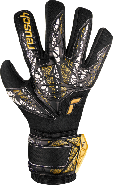 Reusch Attrakt Silver NC Finger Support Junior 5472250 7740 weiss schwarz gold front